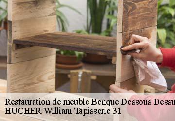 Restauration de meuble  benque-dessous-dessus-31110 HUCHER William Tapisserie 31