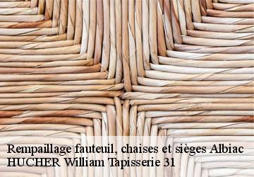 Rempaillage fauteuil, chaises et sièges  albiac-31460 HUCHER William Tapisserie 31