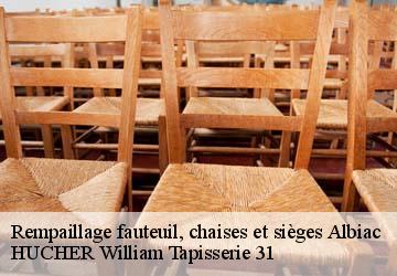 Rempaillage fauteuil, chaises et sièges  albiac-31460 HUCHER William Tapisserie 31