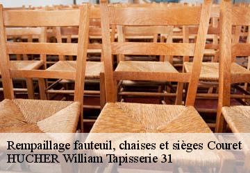 Rempaillage fauteuil, chaises et sièges  couret-31160 HUCHER William Tapisserie 31