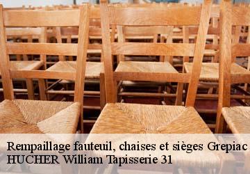 Rempaillage fauteuil, chaises et sièges  grepiac-31190 HUCHER William Tapisserie 31