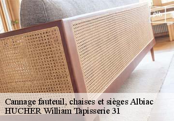 Cannage fauteuil, chaises et sièges  albiac-31460 HUCHER William Tapisserie 31