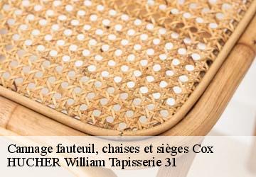 Cannage fauteuil, chaises et sièges  cox-31480 HUCHER William Tapisserie 31