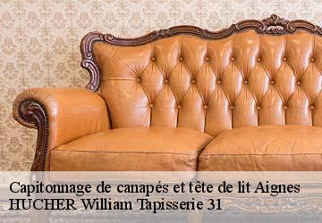 Capitonnage de canapés et tête de lit  aignes-31550 HUCHER William Tapisserie 31